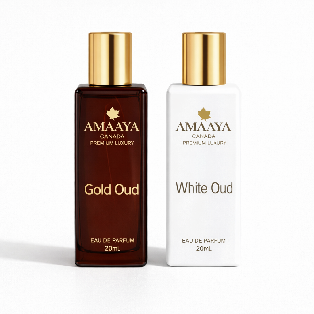 Amaya Two Ouds – Gold Oud & White Oud Duo The Perfume Story