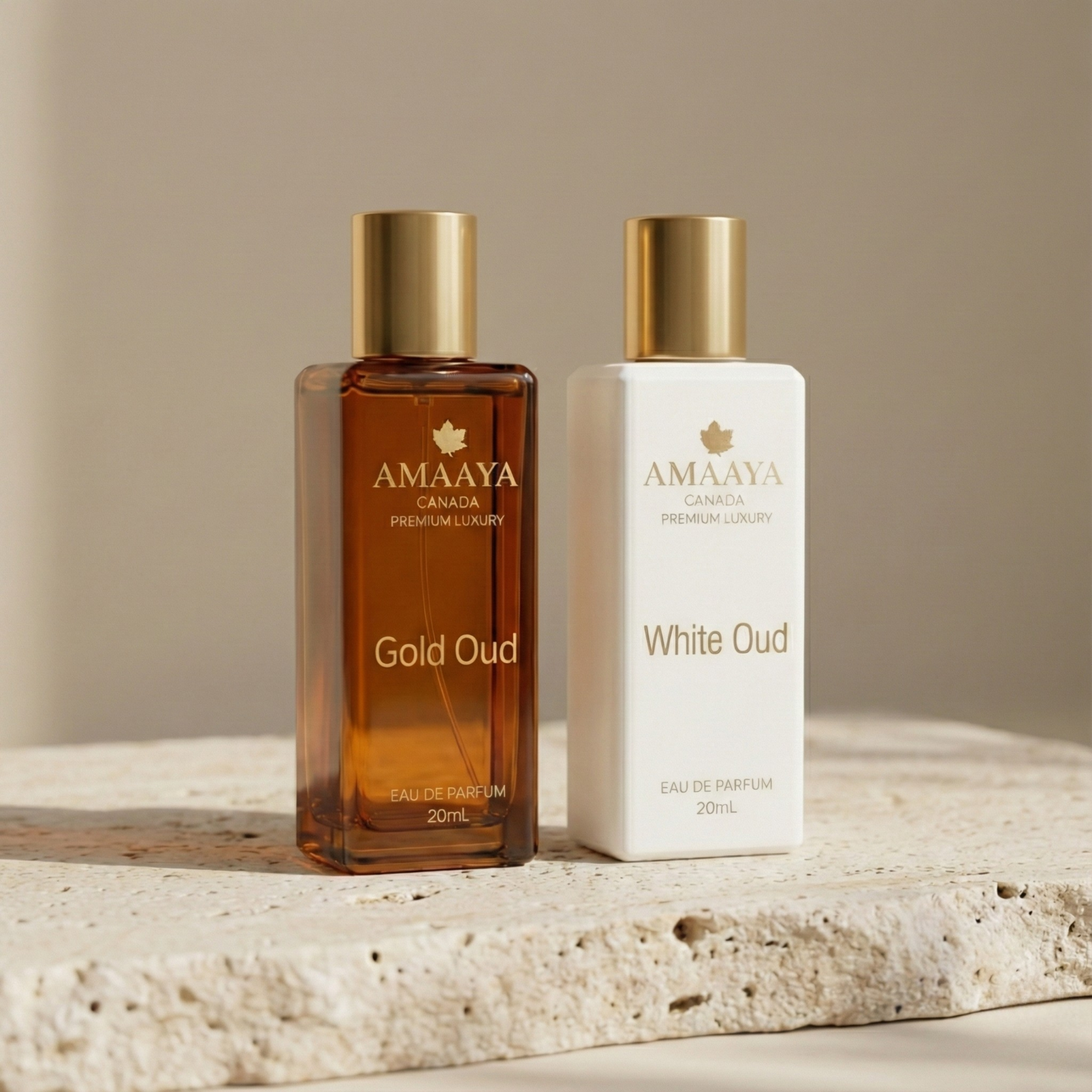 Amaya Two Ouds – Gold Oud & White Oud Duo The Perfume Story