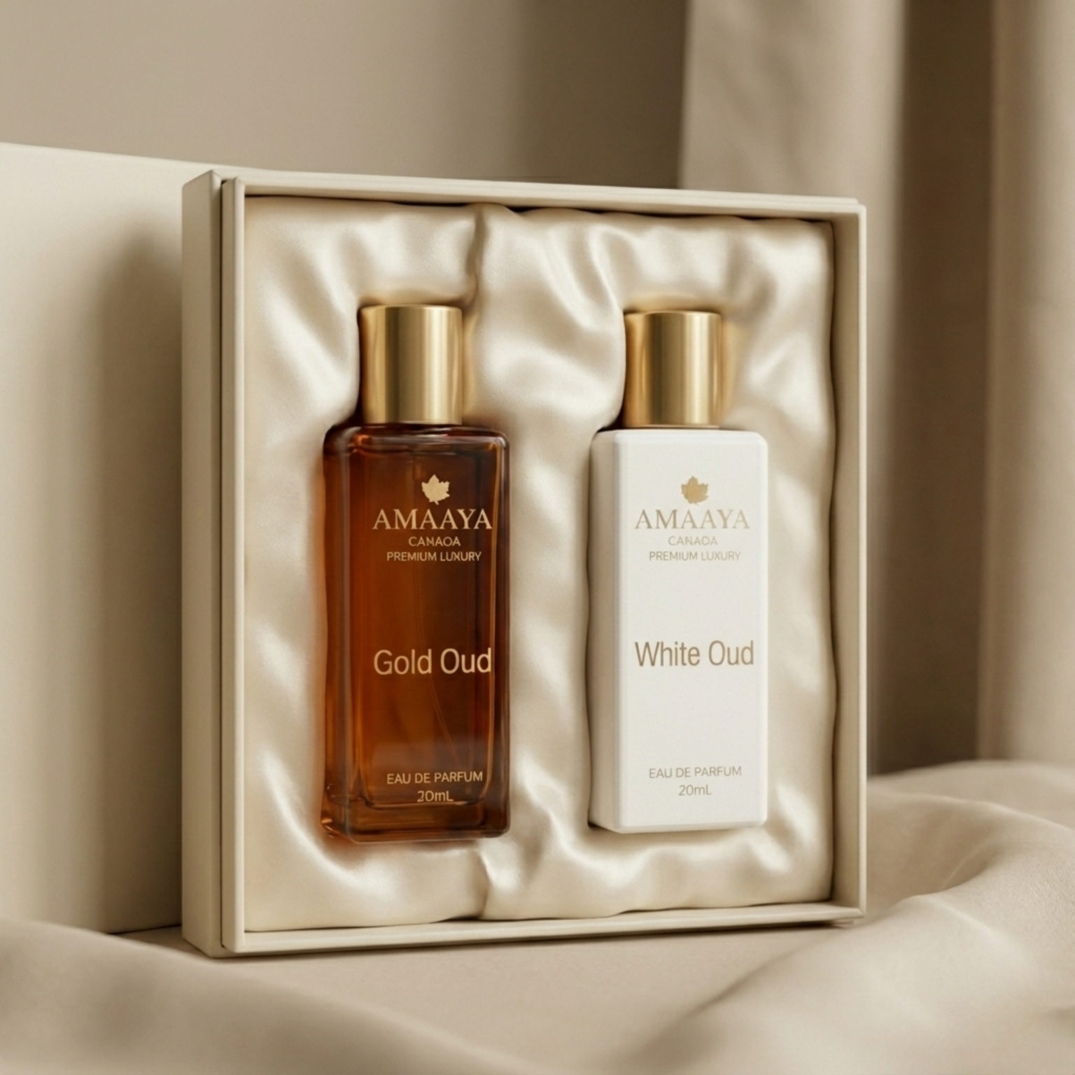 Amaya Two Ouds – Gold Oud & White Oud Duo The Perfume Story
