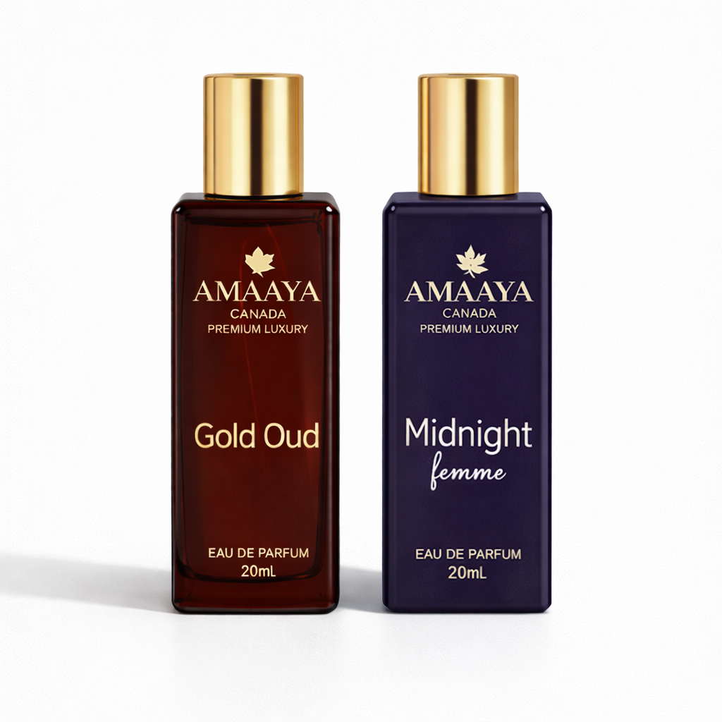 Amaya Gold Oud & Midnight Femme Duo The Perfume Story
