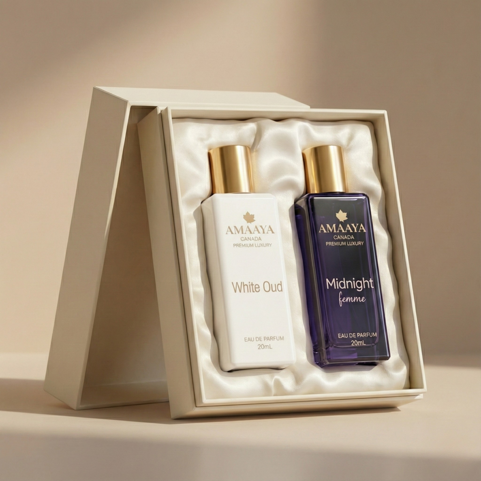 Amaya White Oud + Midnight – Elegant & Mysterious Duo The Perfume Story